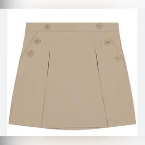 Nautica Girls Khaki Pull-On Scooter Skirt with Undershorts